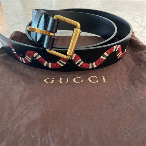 gucci kingsnake belt green|authentic Gucci belts for cheap.